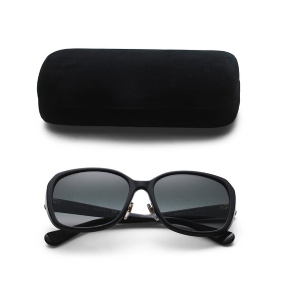 GUCCI Black/grey 57mm Square Sunglasses - Picture 1 of 2